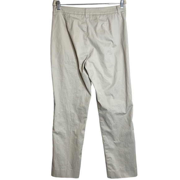 Jones NY Signature Womens Khaki Pants Size 12 Beige Pockets Cotton Spandex - Picture 3 of 5